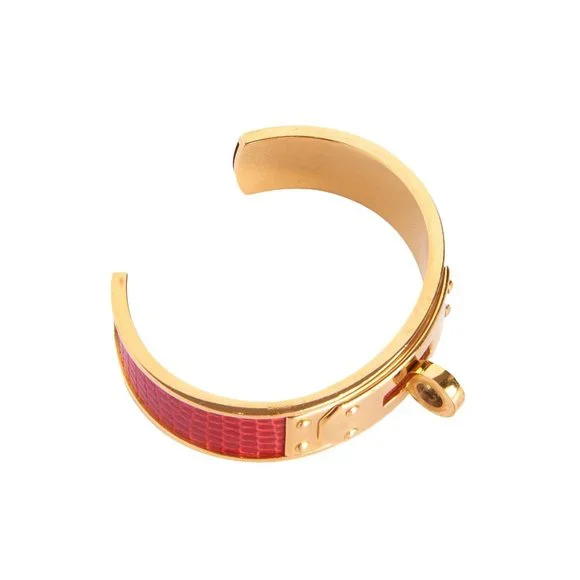 Authentic Hermès Vintage Kelly Lizard Cuff - Picture 5 of 10